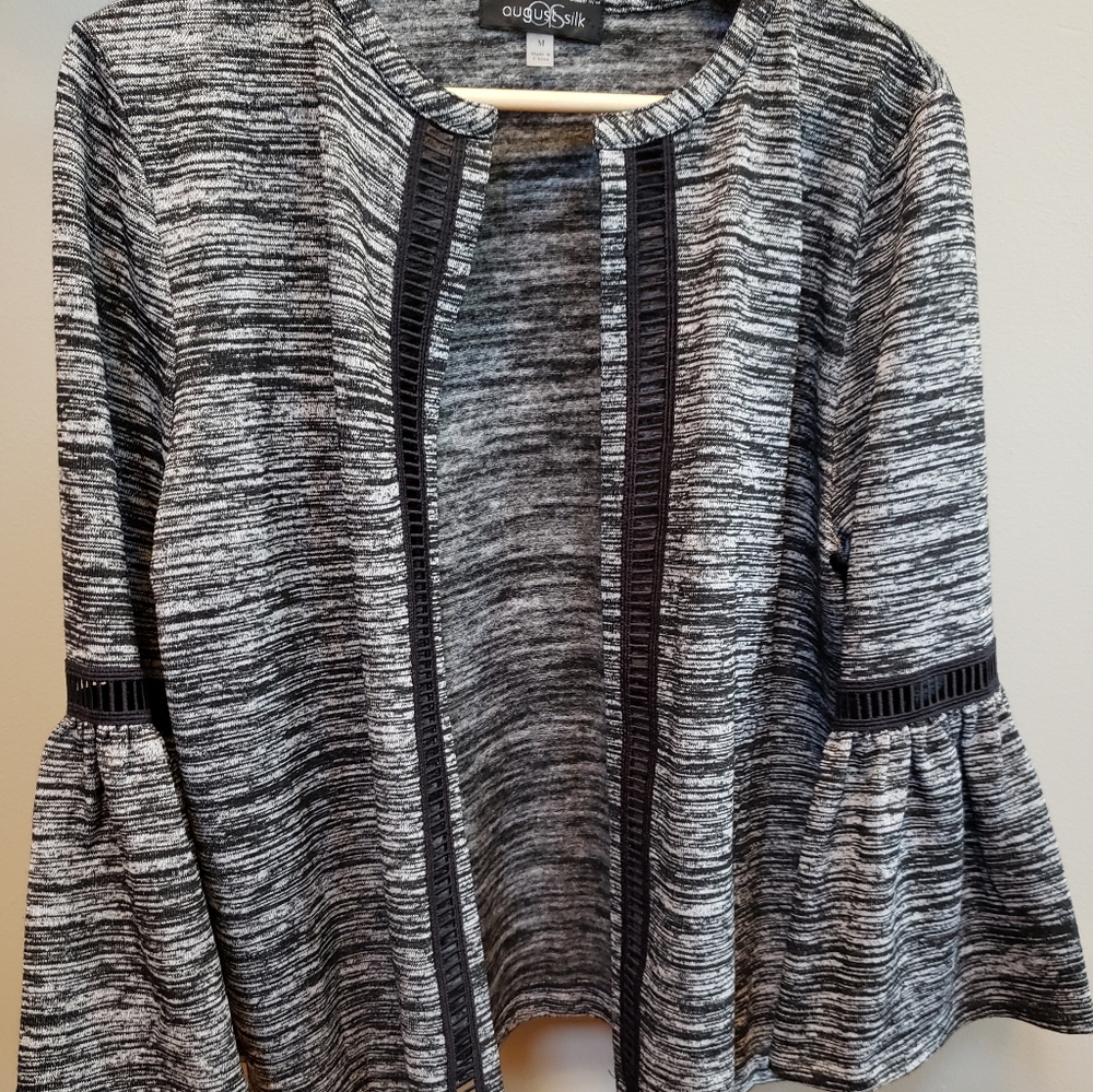 Black and white sweater